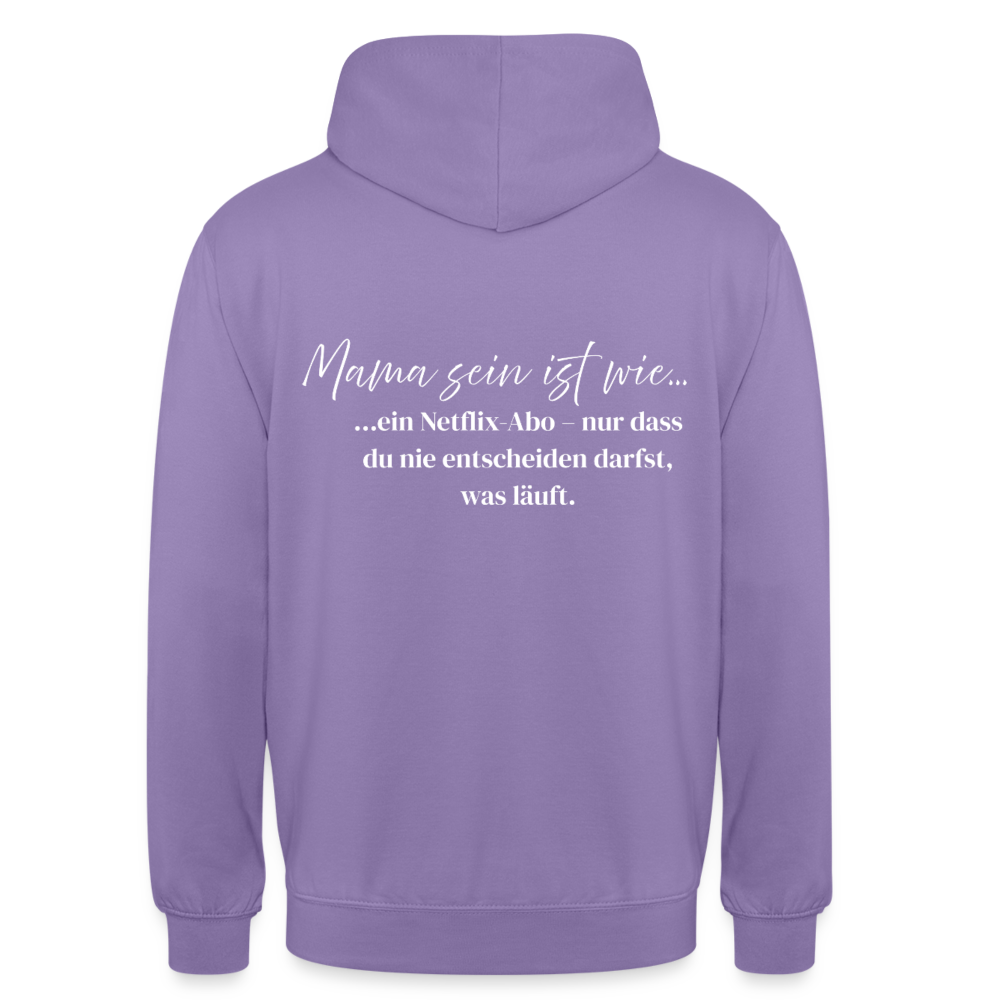 Mama Hoodie mit Spruch - lavender