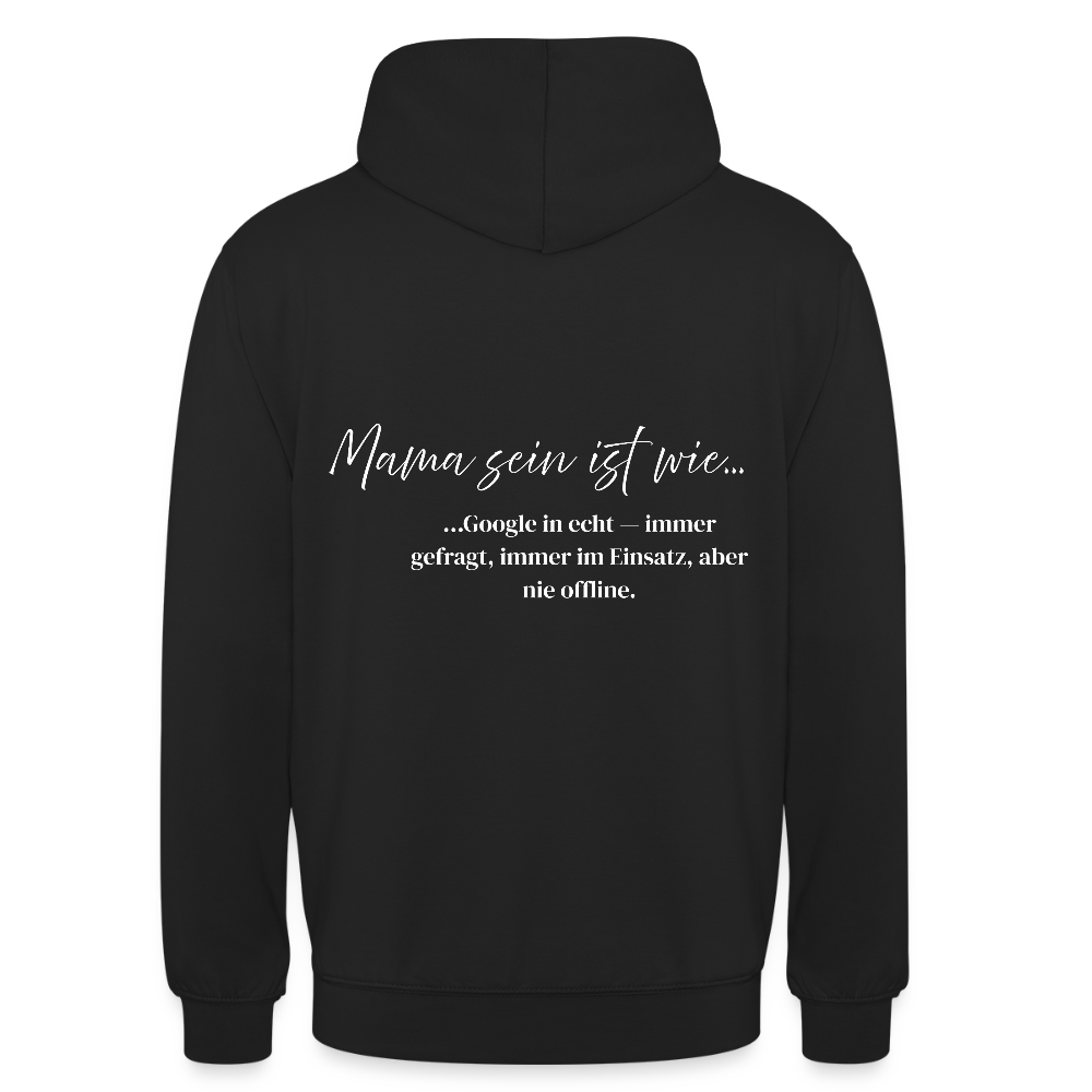 Mama Hoodie mit Spruch - black