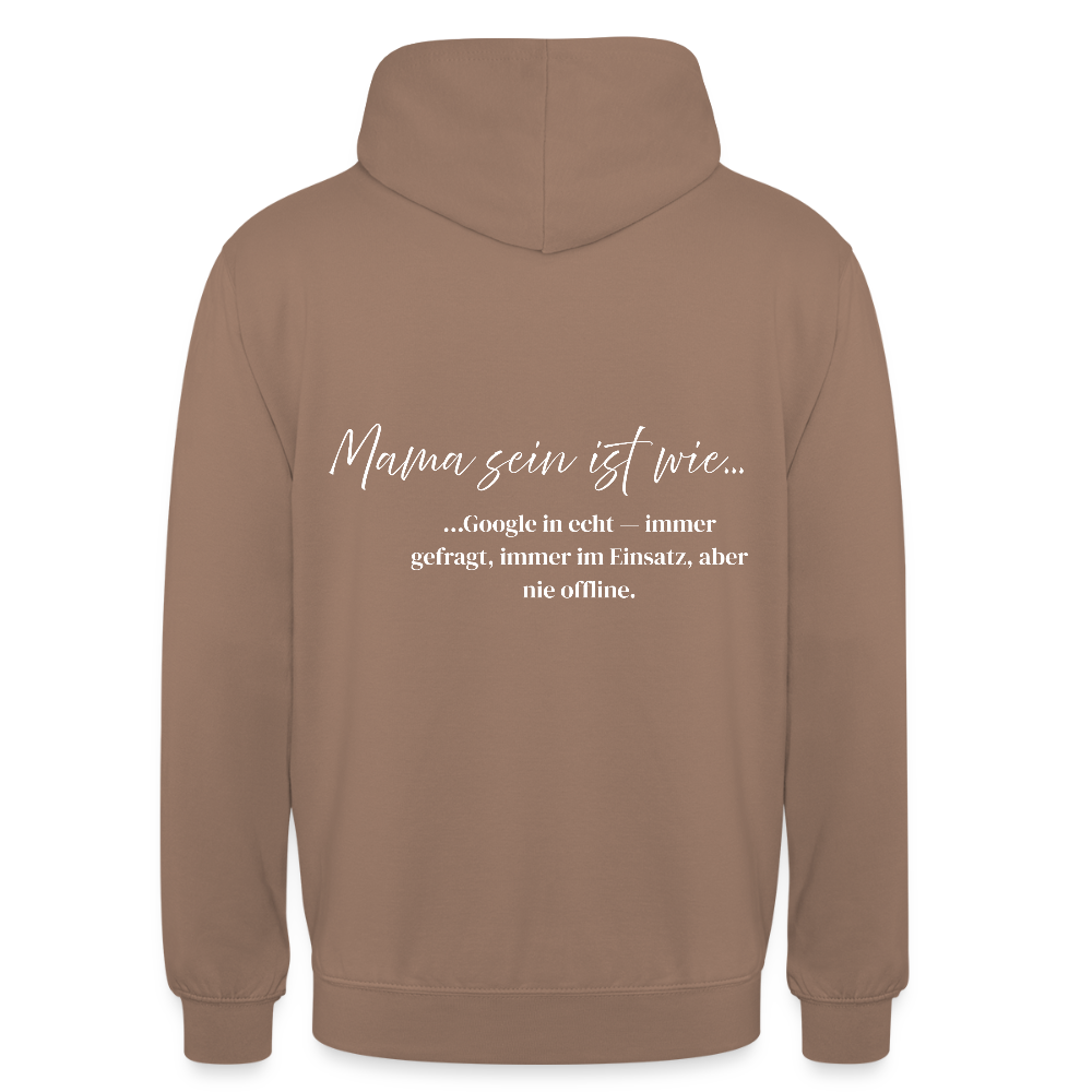 Mama Hoodie mit Spruch - mocha