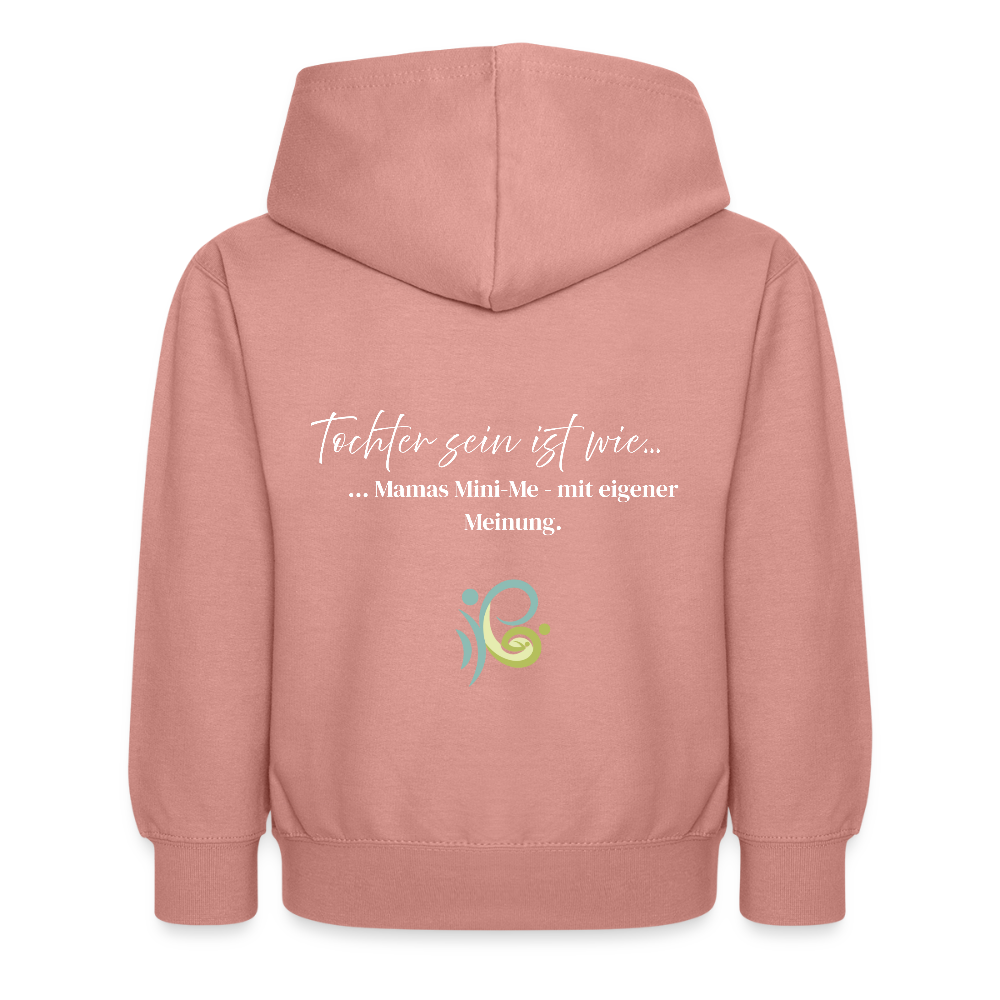 Kids Hoodie mit Spruch - dusky rose