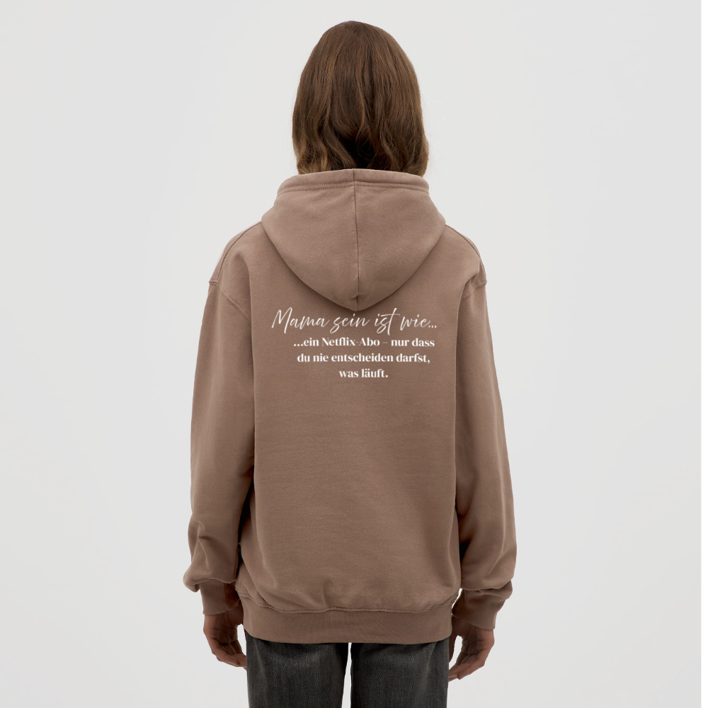 Mama Hoodie mit Spruch - mocha