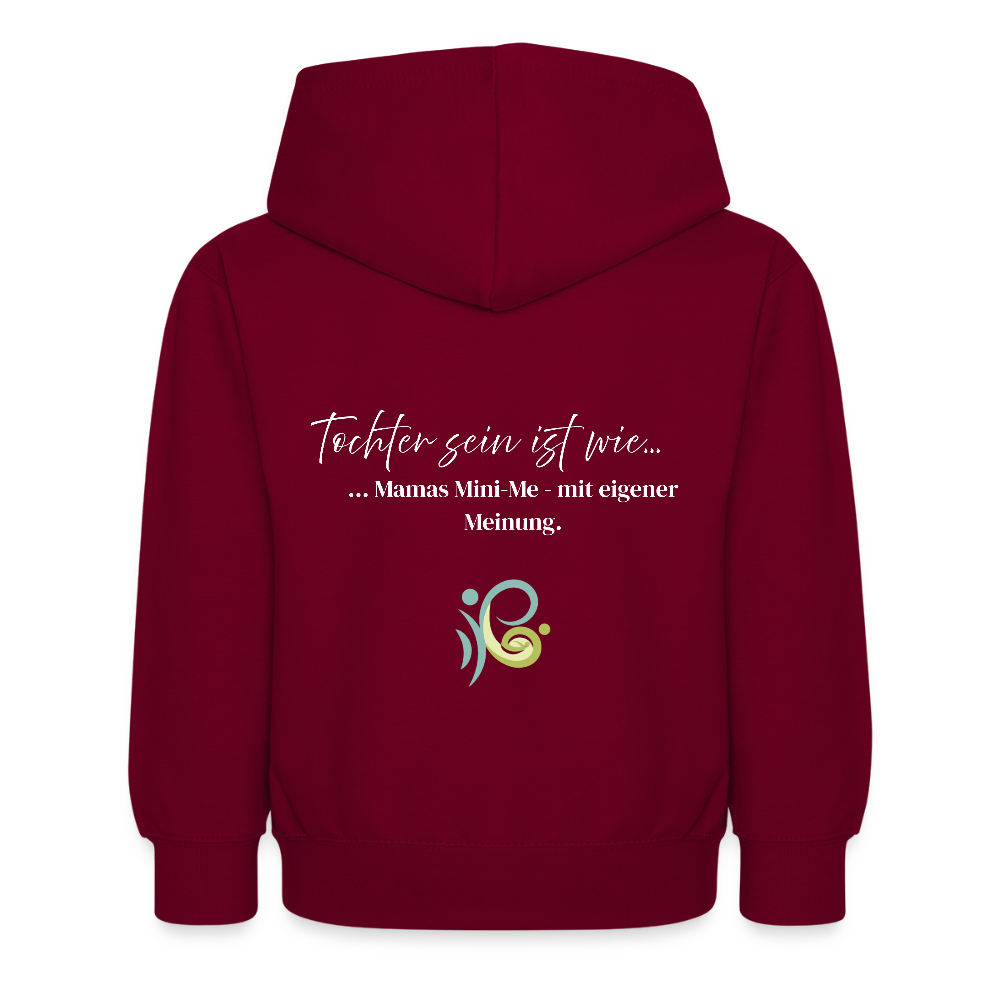 Kids Hoodie mit Spruch - bordeaux