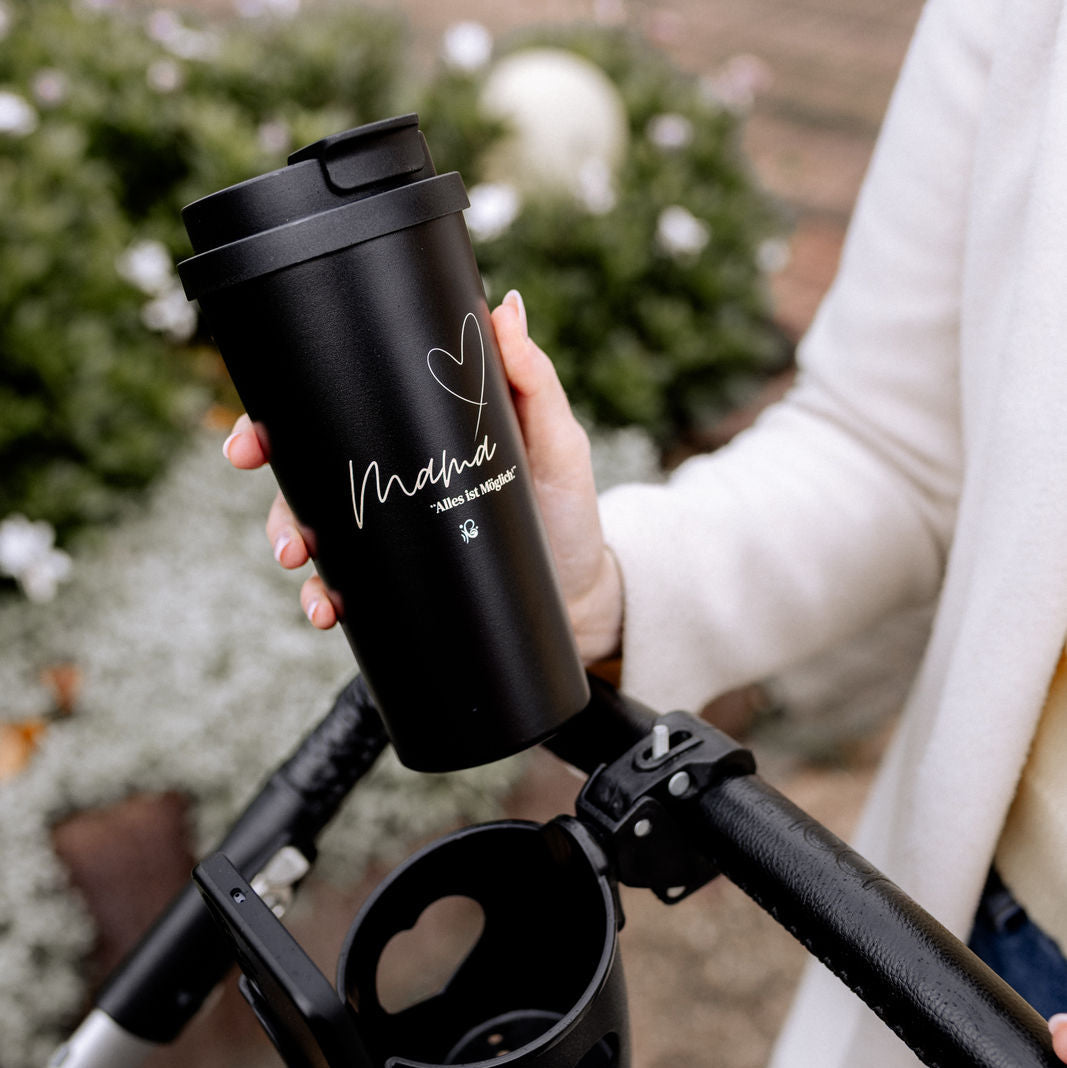 Keliya Mama Thermobecher – 600 ml Edelstahl-Becher für heiße & kalte Me-Time-Momente