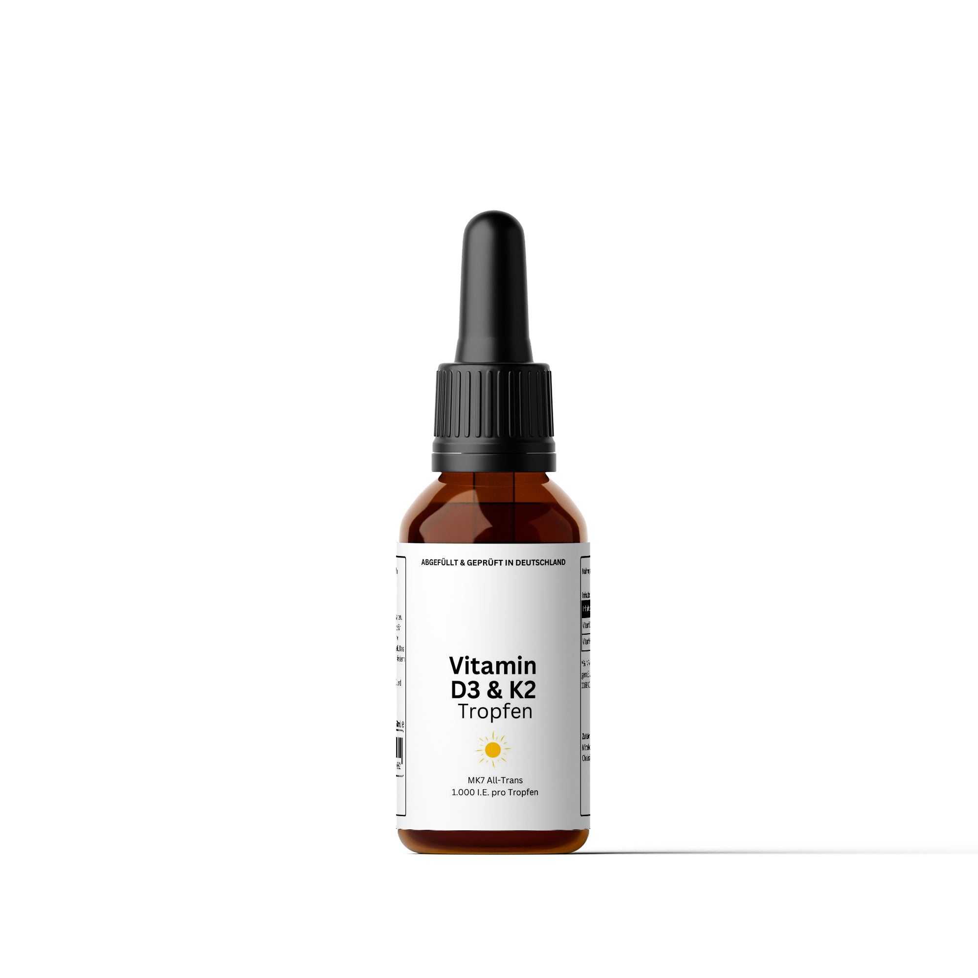 Vitamin D3 + K2 Tropfen – 1.000 I.E. pro Tropfen | Keliya
