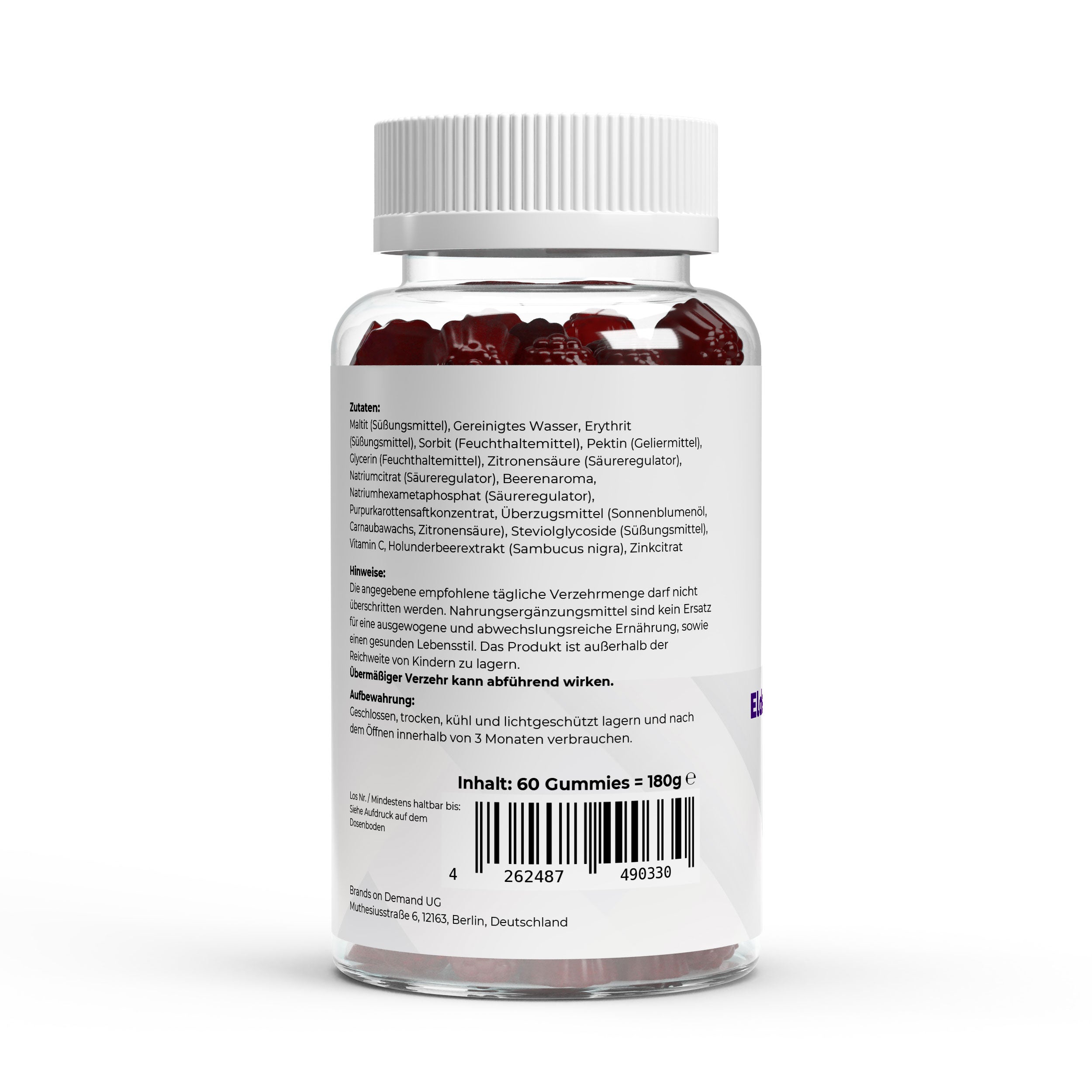 Elderberry + Vitamin C + Zink Gummies