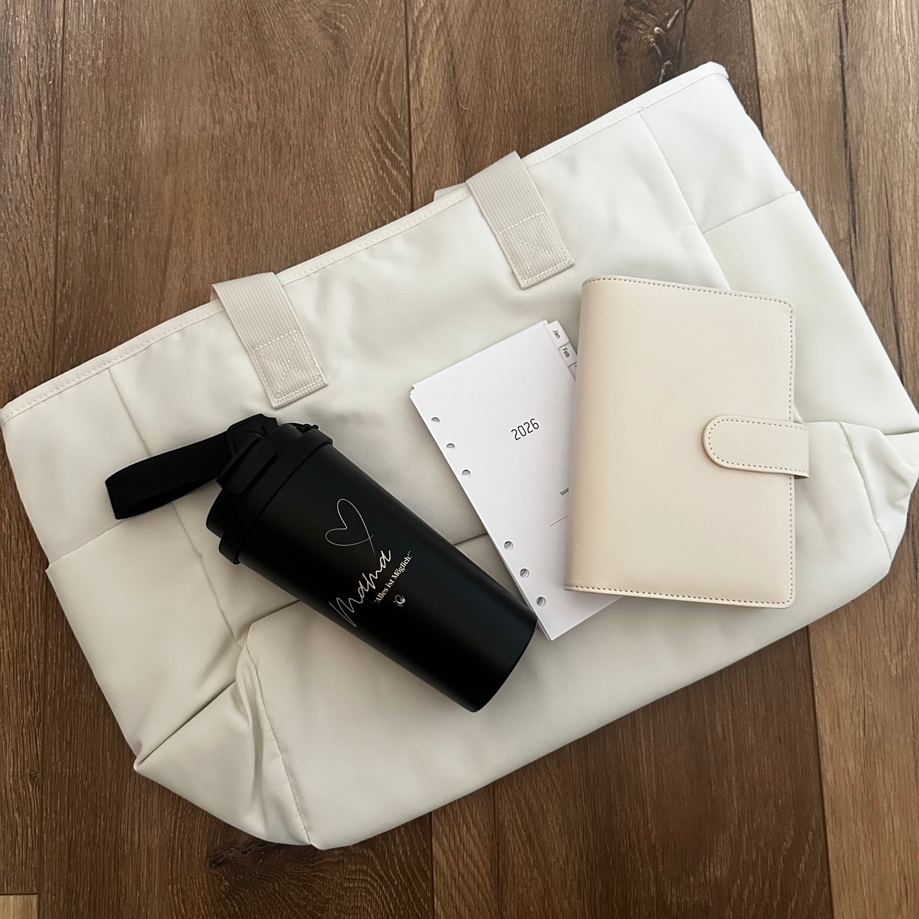 Daily Balance Set – Shopper + Planer + Thermobecher