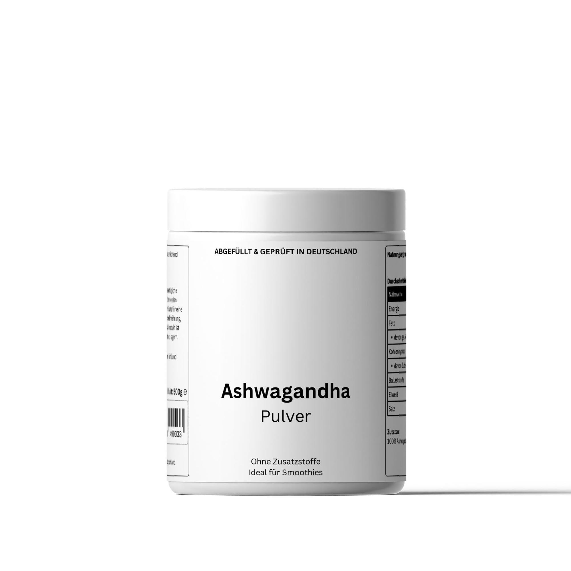 Ashwagandha Pulver 500g – Natürlich Stress abbauen | Keliya