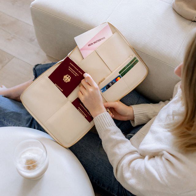 Mami-Organizer Vegan – Mutterpass & U-Heft Tasche | Keliya