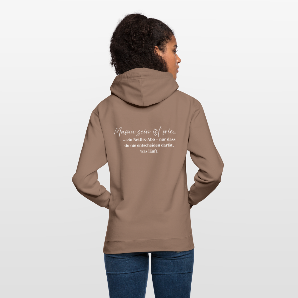 Mama Hoodie mit Spruch - mocha