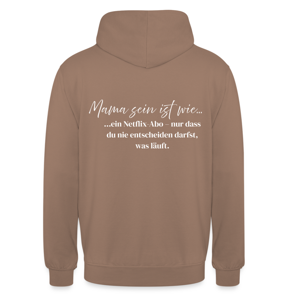 Mama Hoodie mit Spruch - mocha