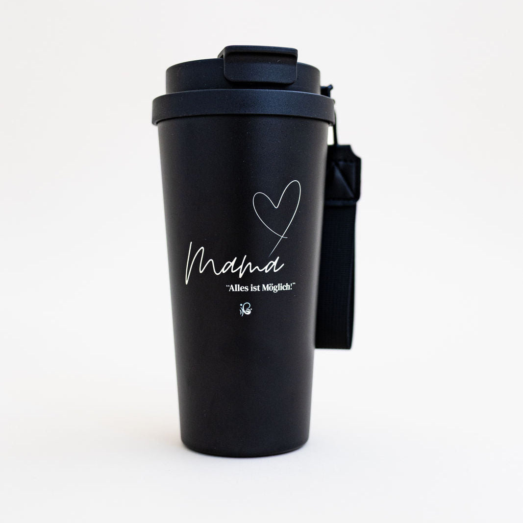 Keliya Mama Thermobecher – 600 ml Edelstahl-Becher für heiße & kalte Me-Time-Momente