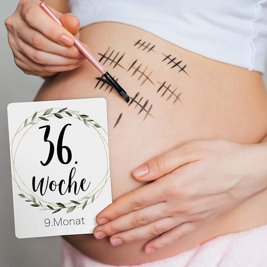 Meilensteinkarten für die Schwangerschaft