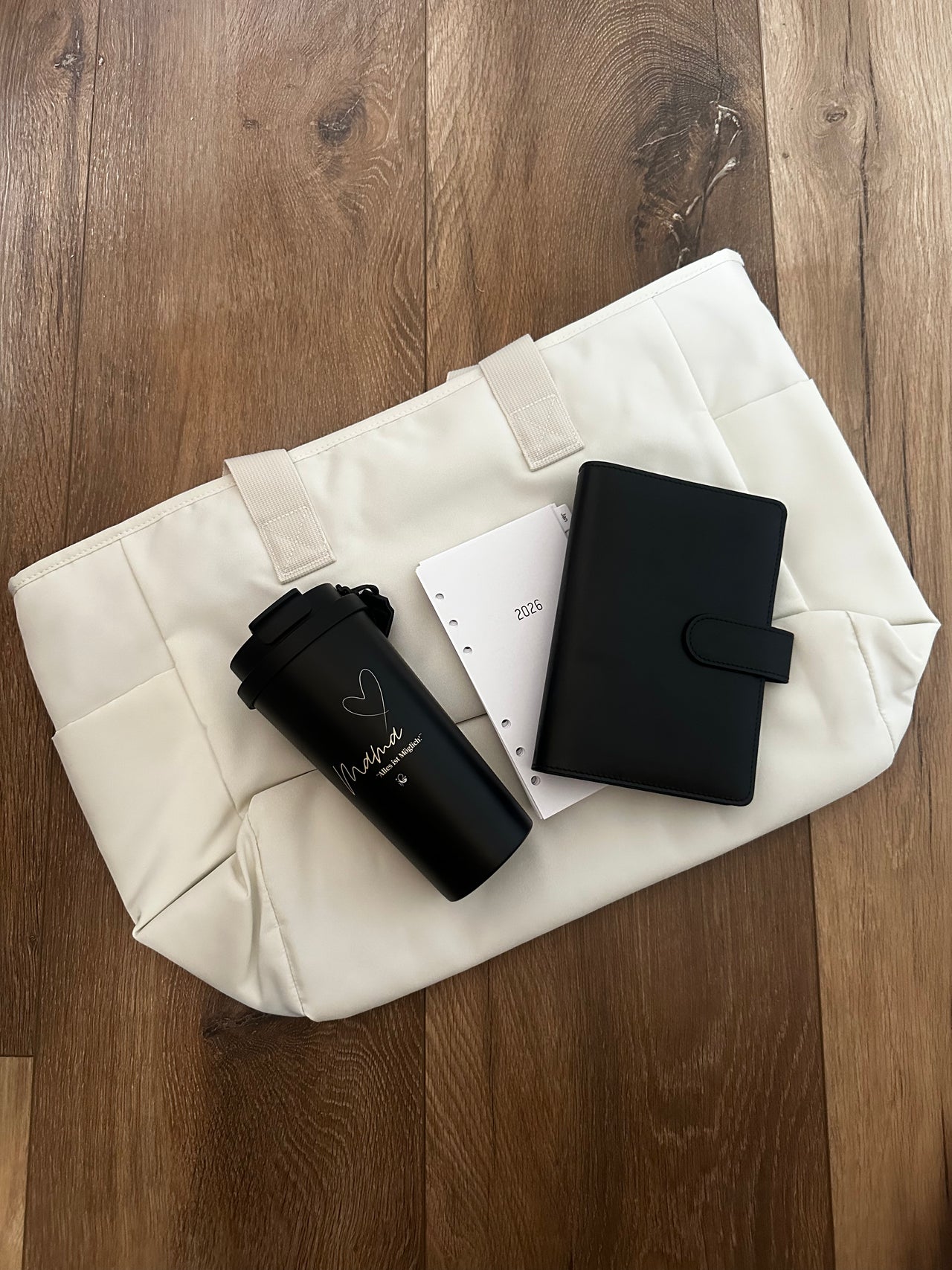 Daily Balance Set – Shopper + Planer + Thermobecher