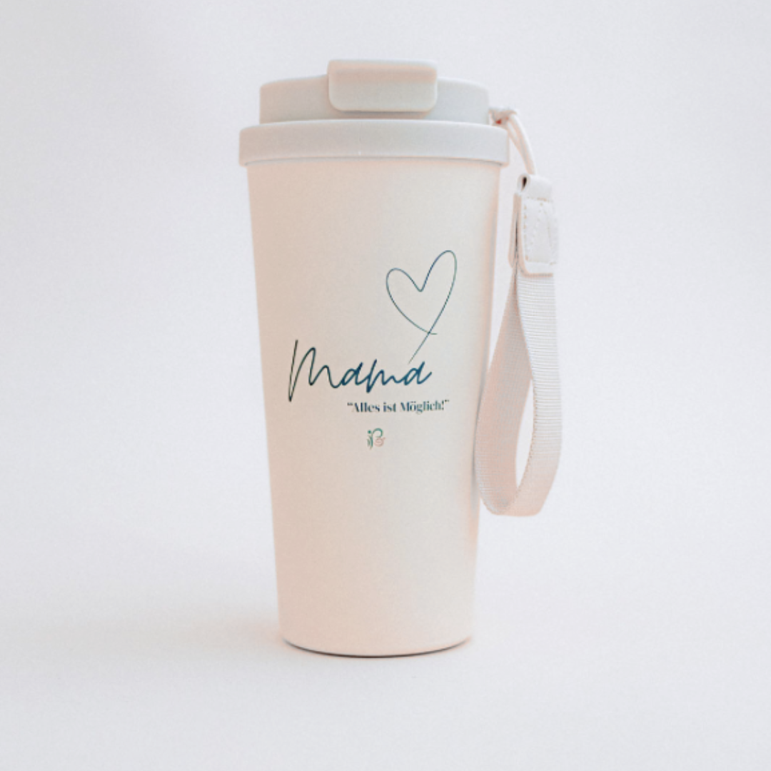 Keliya Mama Thermobecher – 600 ml Edelstahl-Becher für heiße & kalte Me-Time-Momente