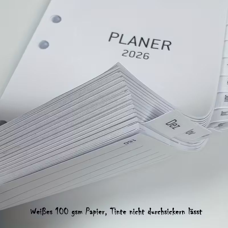 Planer Inlays 2026 – Monats- & Wochenblätter | A6